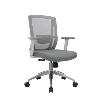 Silla de Oficina Gerente Delphi 2 BA Gris Ergonómica möbelArt