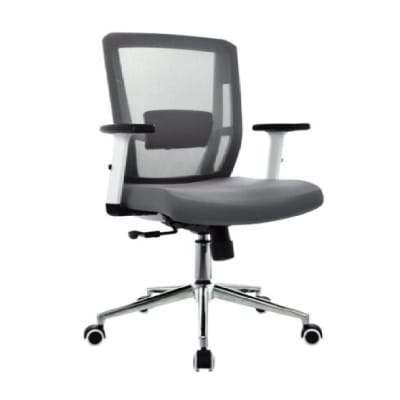 Silla de Oficina Gerente Delphi 2 B3D BA Gris Ergonómica möbelArt