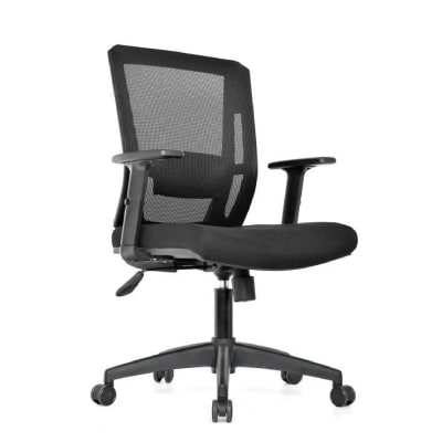 Silla de Oficina Gerente Delphi 2 Negro Base Nylon Ergonómica möbelArt