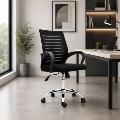 Silla de Oficina Ejecutiva Dex XJ Eco Negro möbelArt