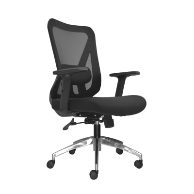 Silla de Oficina Gerente Dolfin BA LAP Negro möbelArt