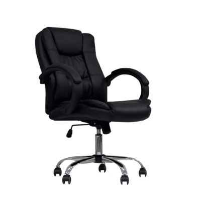 Silla de Oficina Gerente Lexus SG PU Negro möbelArt