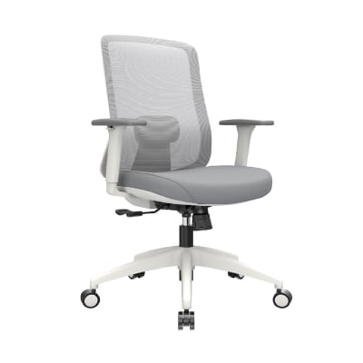 Silla de Oficina Gerente Milano BN Gris Ergonómica möbelArt