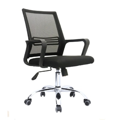 Silla de Oficina Gerente Mobi Negro möbelArt