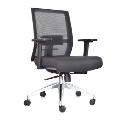 Silla de Oficina Gerente Noha Base Aluminio Ergonómica MobelArt