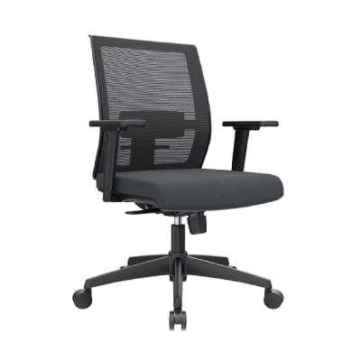 Silla de Oficina Gerente Noha BN Negro Ergonómica möbelArt