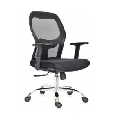 Silla de Oficina Gerente Noruega Negro möbelArt