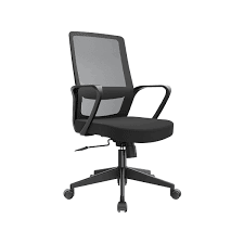 Silla de Oficina Gerente Andy BN Negro möbelArt