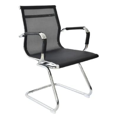 Silla de Oficina Interlocutor Apolo Base Trineo Negro möbelArt