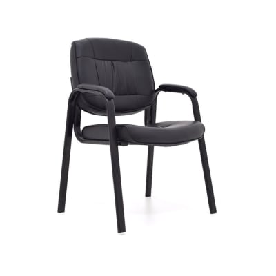 Silla de Oficina Visita Avant PU Negro möbelArt