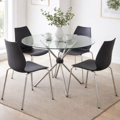 Juego de Comedor Brenda Negro möbelArt