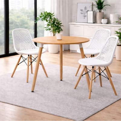 Juego de comedor Nórdico Blanco möbelArt