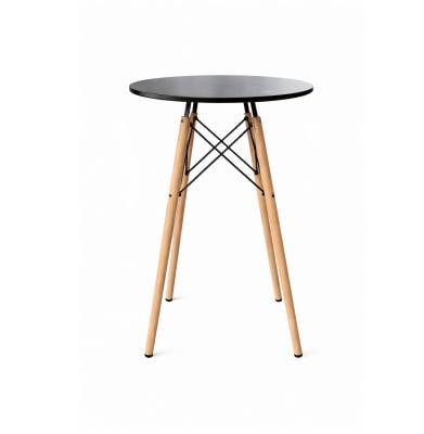 Mesa Eames Bar MDF 60 cm Negro möbelArt