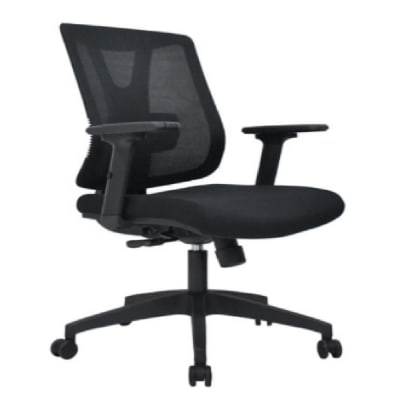 Silla de Oficina Gerente Navy BN BR Negro möbelArt