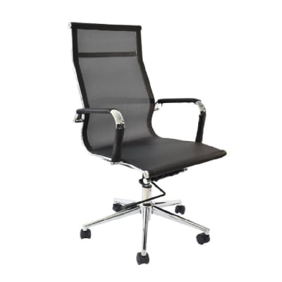 Silla de Oficina Presidente Apolo Negro möbelArt