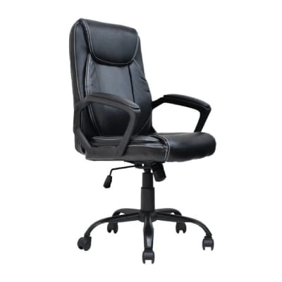 Silla de Oficina Presidente Bahia PU Negro möbelArt