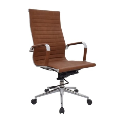 Silla de Oficina Presidente Boss PU Camel möbelArt