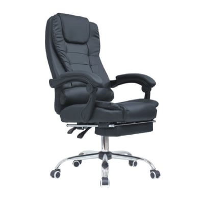 Silla de Oficina Presidente Dafi PU Negro möbelArt