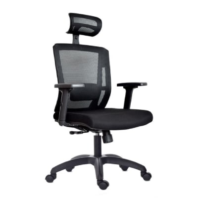 Silla de Oficina Presidente Delphi 2 Negro Base Nylon Ergonómica möbelArt