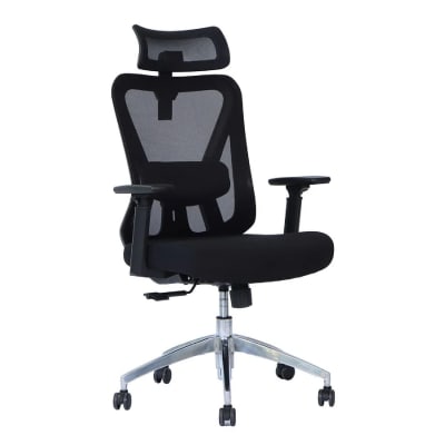 Silla de Oficina Presidente Dolfin BA LAP Negro möbelArt