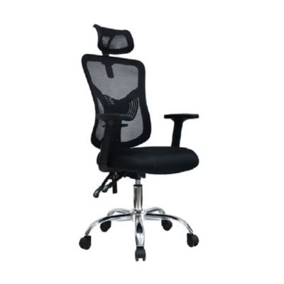 Silla de Oficina Presidente Fone Ultra Base Cromada LAP Negro möbelArt