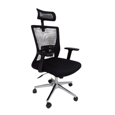 Silla de Oficina Presidente Ken Negro Ergonómica möbelArt