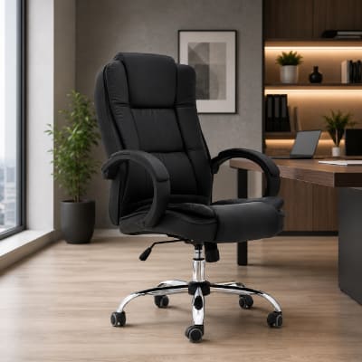 Silla de Oficina Presidente Lexus BE Negro möbelArt