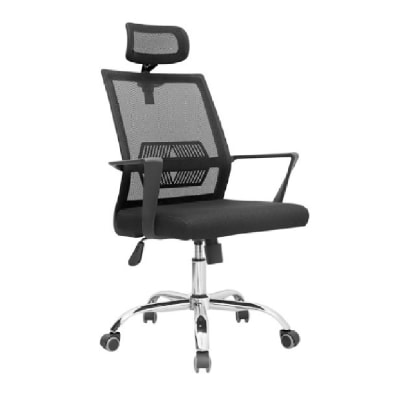 Silla de Oficina Presidente Lyn Eco Negro möbelArt