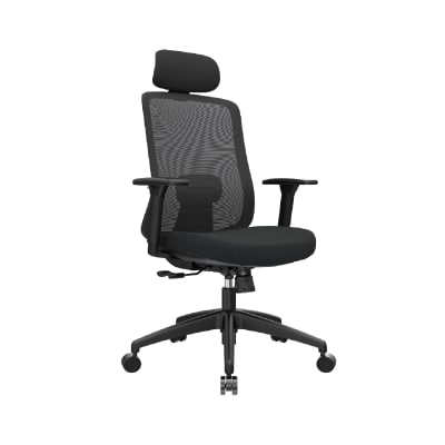 Silla de Oficina Presidente Milano BN Negro Ergonómica möbelArt