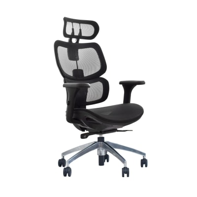 Silla de Oficina Presidente Sam BA Negro Ergonómica möbelArt