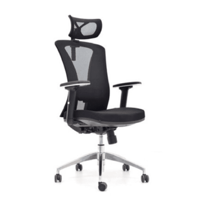 Silla de Oficina Presidente Versalles Negro Ergonómica möbelArt