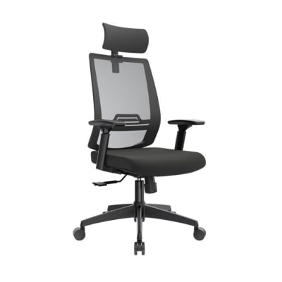 Silla de Oficina Presidente Think Negro möbelArt