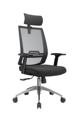 Silla de Oficina Presidente Think Negro möbelArt