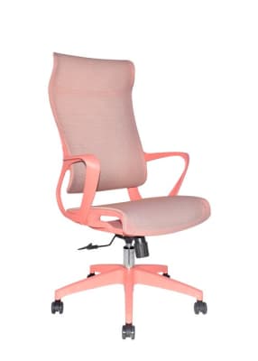 Silla de Oficina Presidente Rigs Malla Salmón möbelArt