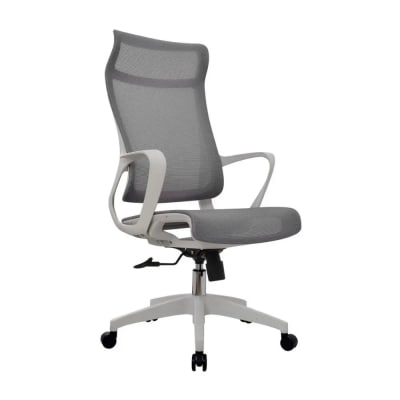 Silla de Oficina Presidente Rigs Malla Gris möbelArt