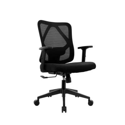 Silla de Oficina Gerente Enko BN Negro möbelArt
