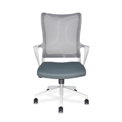 Silla de Oficina Gerente Rigs Tapizada Gris möbelArt