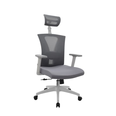 Silla de Oficina Presidente Niza BN BR Gris möbelArt