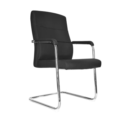 Silla de Oficina Visita Tax PU Negro möbelArt