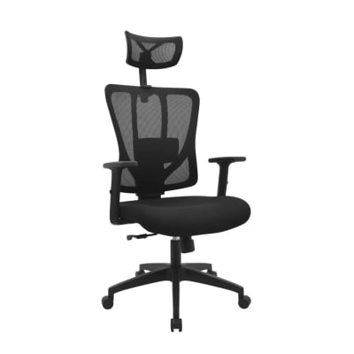 Silla de Oficina Presidente Liam BN Negro möbelArt