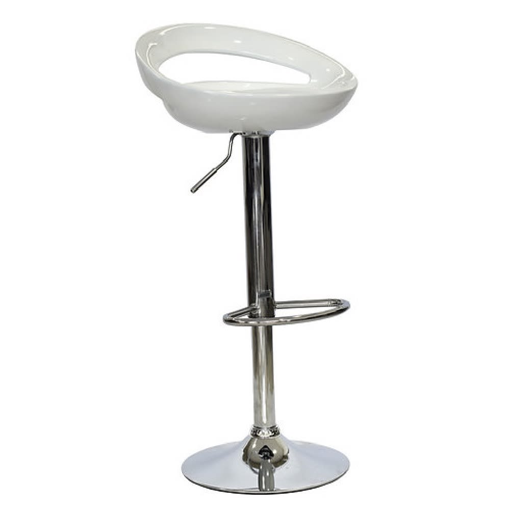 Silla Bar Aster giratoria Fibra acrílica Blanco möbelArt1