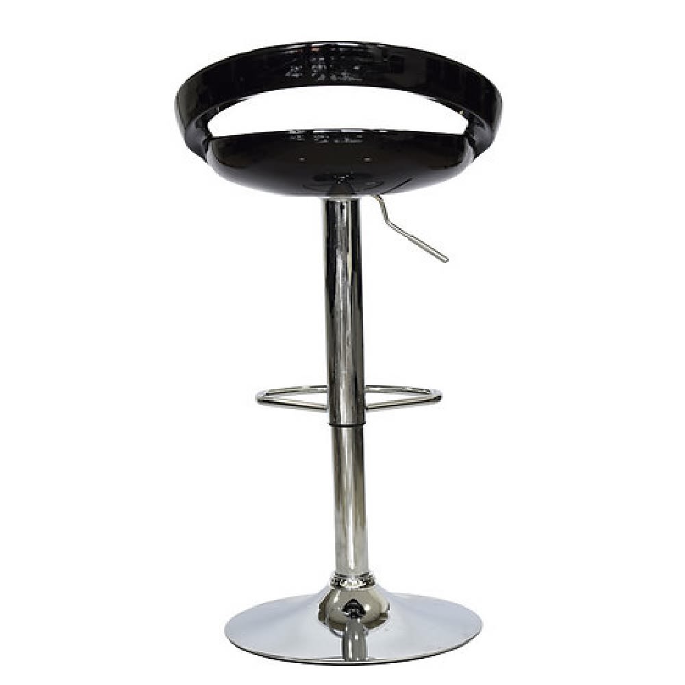 Silla Bar Aster giratoria Fibra acrílica Negro möbelArt4