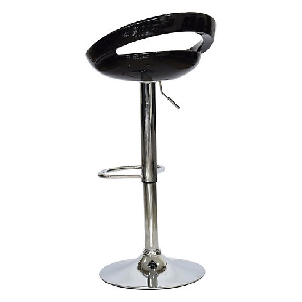 Silla Bar Aster giratoria Fibra acrílica Negro möbelArt3