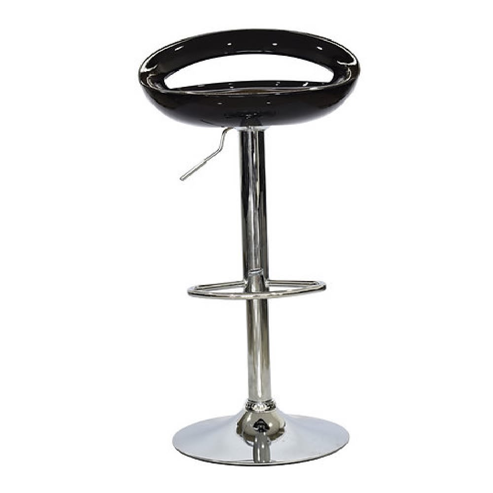 Silla Bar Aster giratoria Fibra acrílica Negro möbelArt2