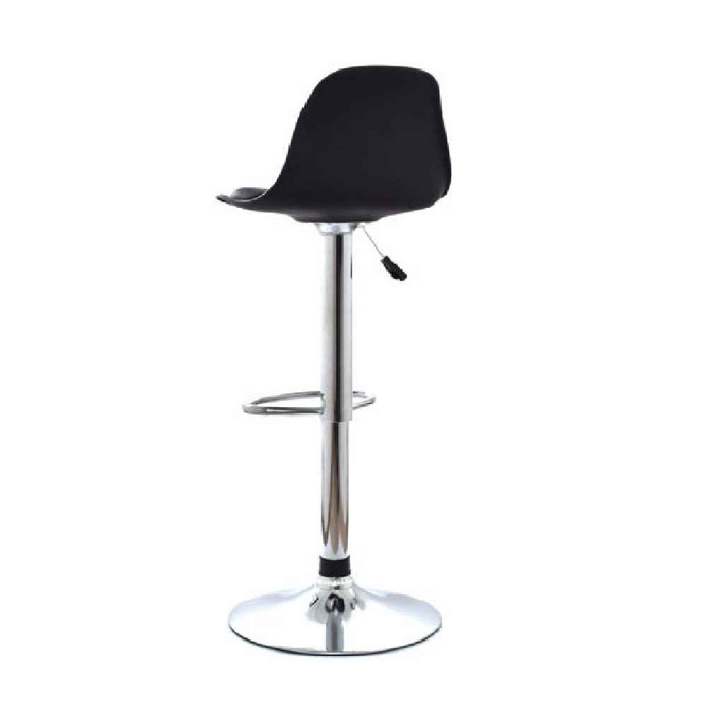 Silla Bar Boat giratoria PU/Polipropileno Negro MSA möbelArt4