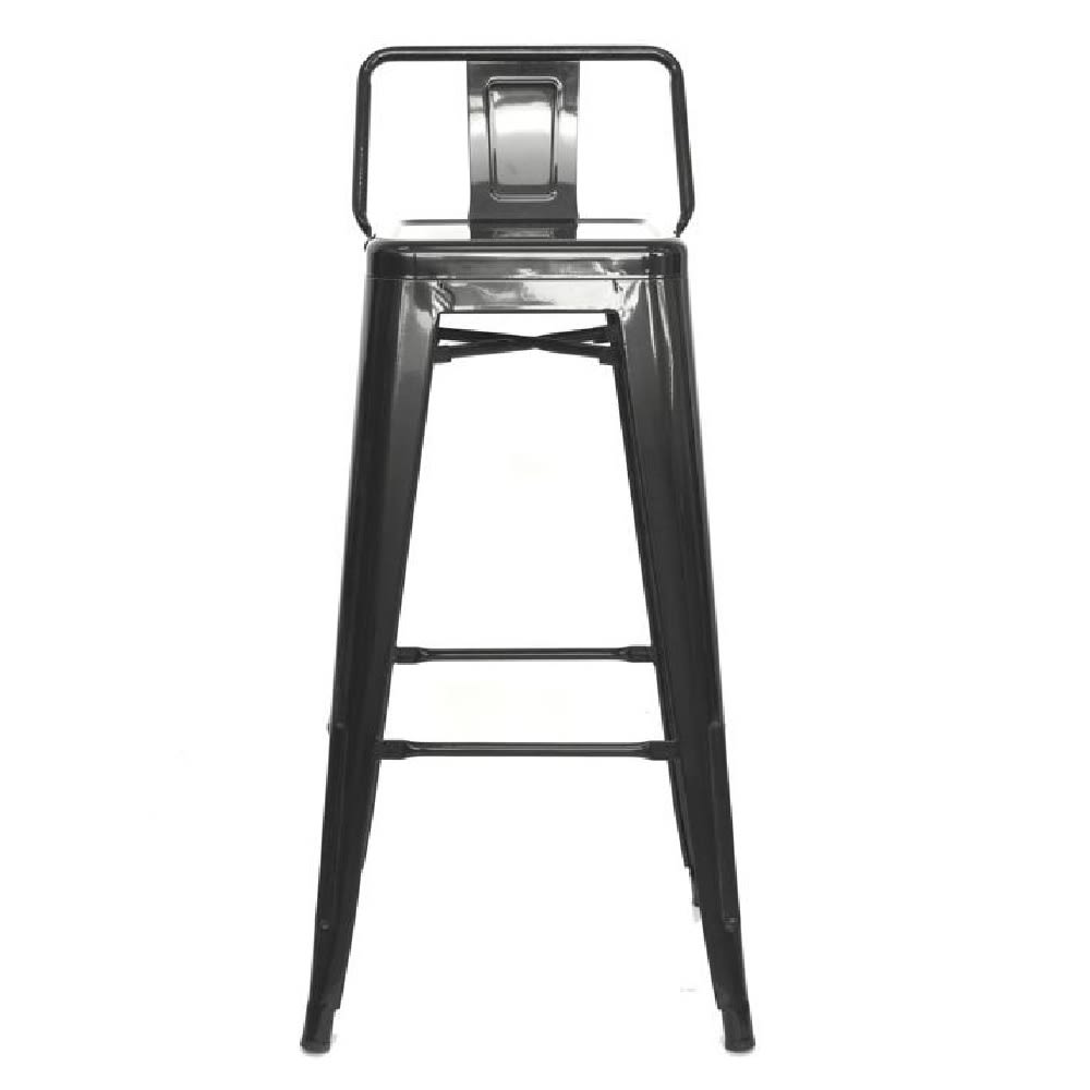 Silla Bar Cloe con espaldar Negro MSA möbelArt2