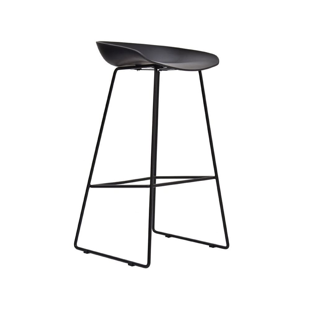 Silla Bar Misuri Trineo MSA Negro MobelArt1