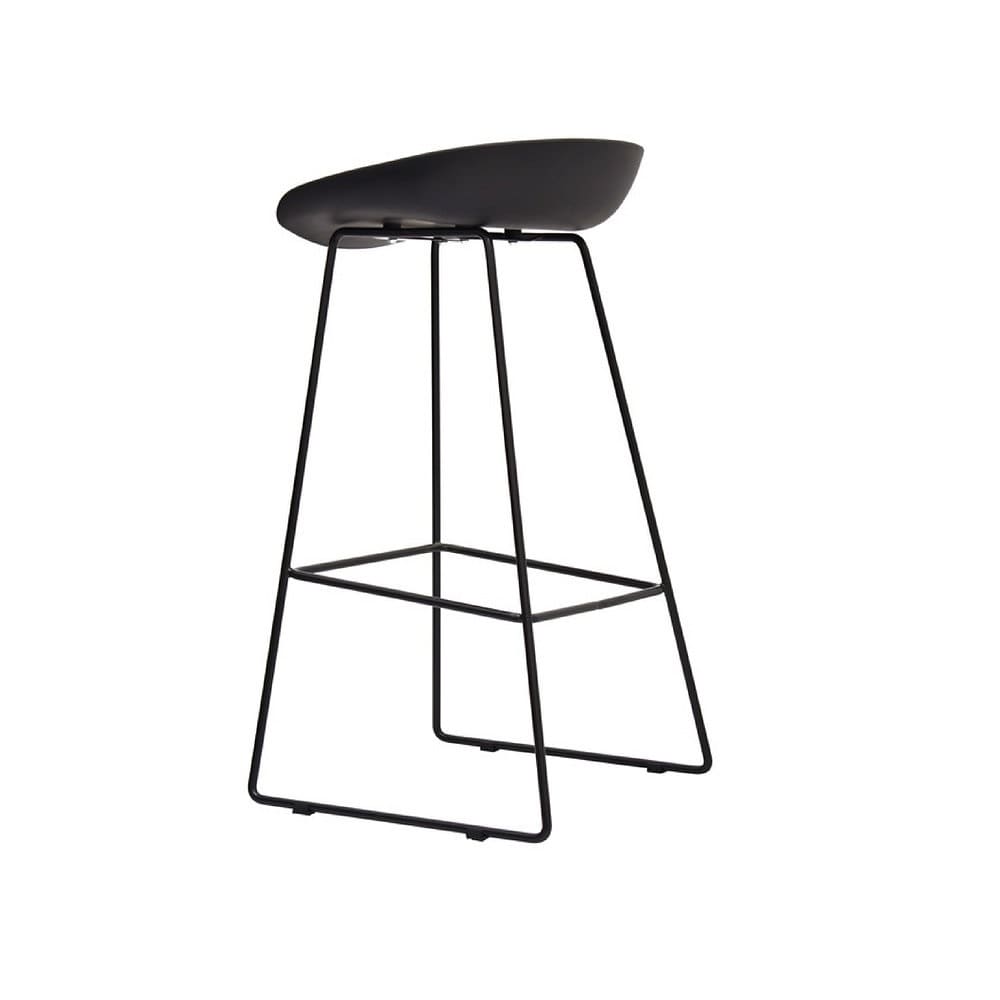 Silla Bar Misuri Trineo MSA Negro MobelArt2