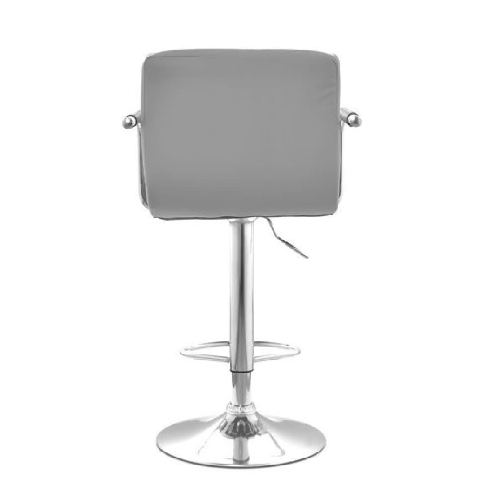 Silla Bar Nill con brazos giratoria PU MSA Gris möbelArt5