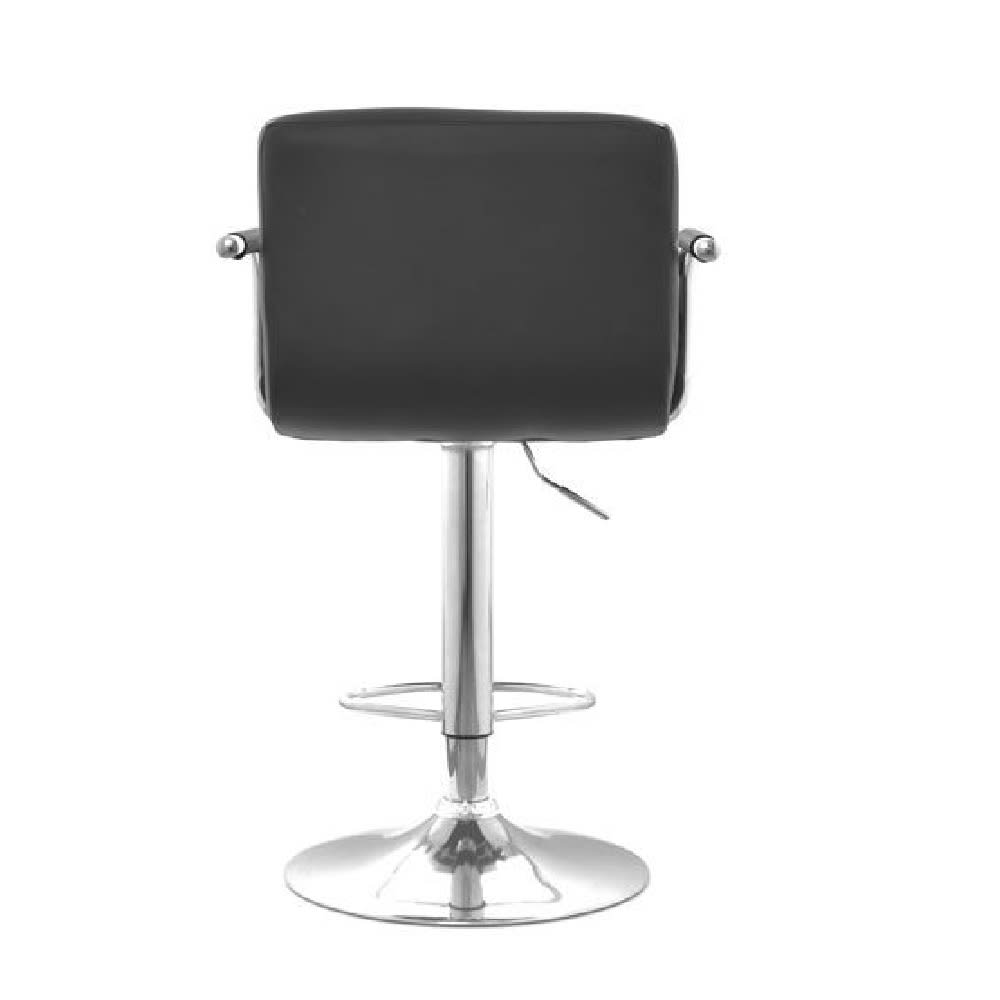 Silla Bar Nill con brazos giratoria PU MSA Negro möbelArt5